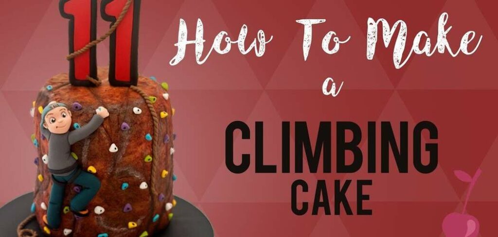 rock climbing cake
